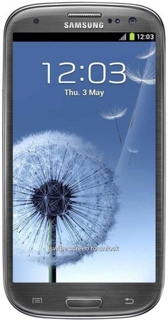 Смартфон Samsung Galaxy S3 GT-I9300 16Gb Titanium grey - Россошь